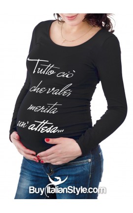 BLANQI T-shirt smanicata con pettorina premaman quotidiana da donna