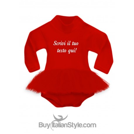 abitino a body natalizio personalizzabile