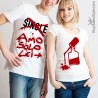 T-shirt per lui e canotta per lei CHIAVE e LUCCHETTO