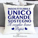 Federa cuscino "Insostituibile, unico, grande, sostegno"