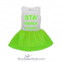 Abitino bimba con gonna in tulle "Sta' senza pensier' "