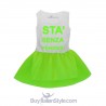 Abitino bimba con gonna in tulle "Sta' senza pensier' "