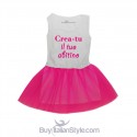 Abitino bimba con gonna in tulle Personalizzabile