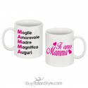 Tazza con scritta "Moglie Amorevole, Madre Magnifica"