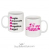 Tazza con scritta "Moglie Amorevole, Madre Magnifica"