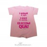 Baby romper  "5 minutes of dad, 9 months of mum and now so cute here I am