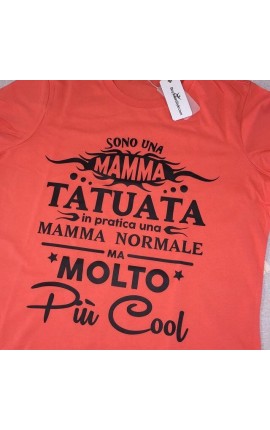 T-shirt donna manica corta "Mamma Tatuata"