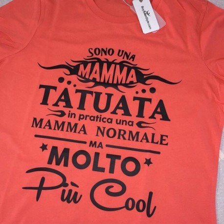 T-shirt donna manica corta "Mamma Tatuata"