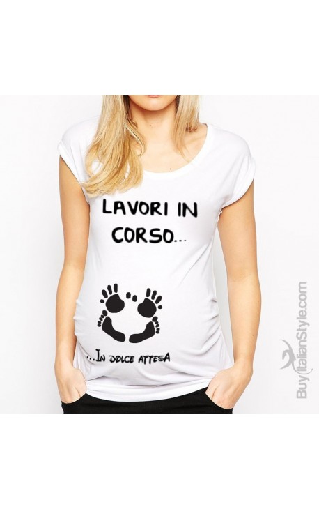 buona vendita buon servizio diventa nuovo T-shirt premaman manica corta buona vendita buon servizio diventa nuovo T-shirt premaman manica corta