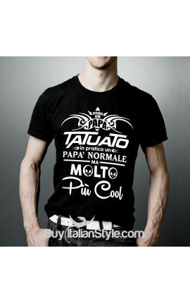 T-shirt uomo mezza manica "Papà tatuato"