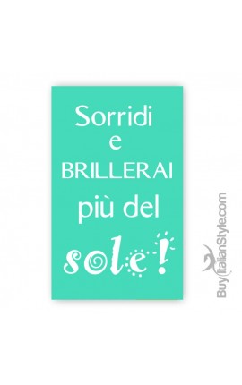 Telo mare "Sorridi e brillerai più del sole"