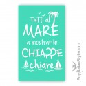 Telo mare "Tutti al mare a mostrar le chiappe chiare"