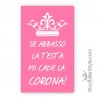 Telo mare "se abbasso la testa mi cade la corona"