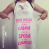 Grembiule da cucina "Non posso stare calma sono la sposa e sto esaurita"