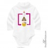 Body lupetto " Pappa , cacca nanna... Ripeti"