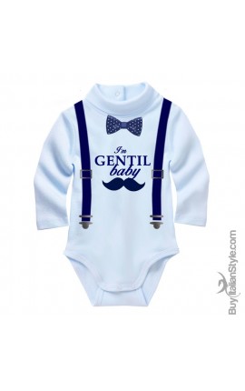 Body lupetto "I'am gentil baby "