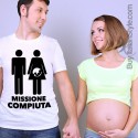 T-shirt uomo mezza manica missione compiuta