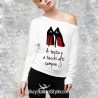 Maglia M-L basic "Se vuoi una donna perfetta comprati una Barbie"