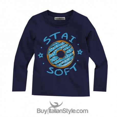 T-shirt manica lunga "Sono un tipo soft"