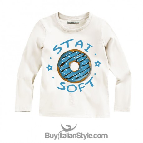 T-shirt manica lunga "Sono un tipo soft"