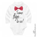 Bodino lupetto per maschietto Sono figo lo so