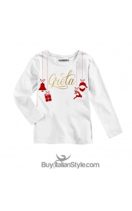 T-shirt bimba personalizzabile Natalizia