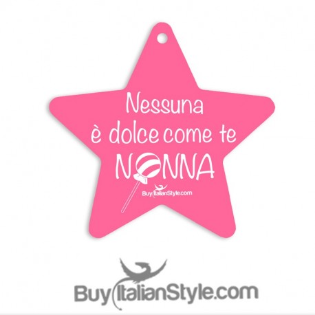Addobbo stella Dolce come il miele duro come una roccia . Ti voglio bene nonno