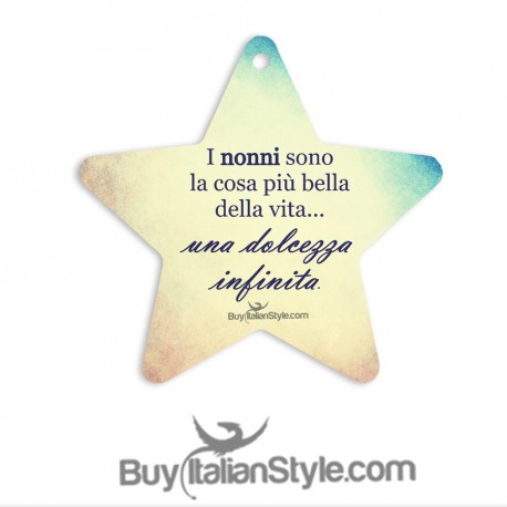 Addobbo stella Dolce come il miele duro come una roccia . Ti voglio bene nonno