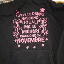 Felpa Donna - "Nata a NOVEMBRE"