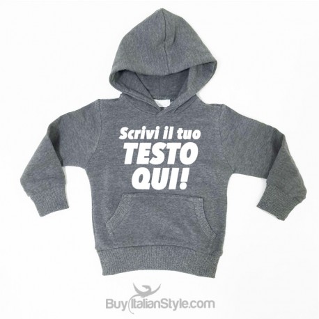Felpa personalizzabile con testo