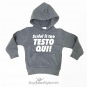 Felpa personalizzabile con testo