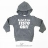 Felpa personalizzabile con testo