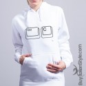 Felpa Donna con cappuccio- "Ctrl+c"