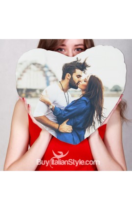 Cuscino a forma di cuore Personalizzabile con FOTO