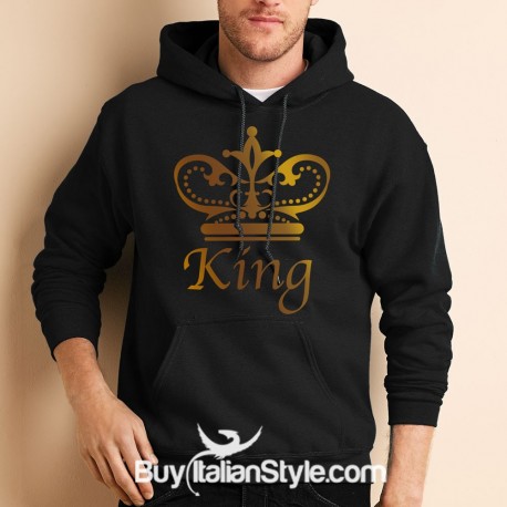 Felpa con cappuccio Uomo "King"