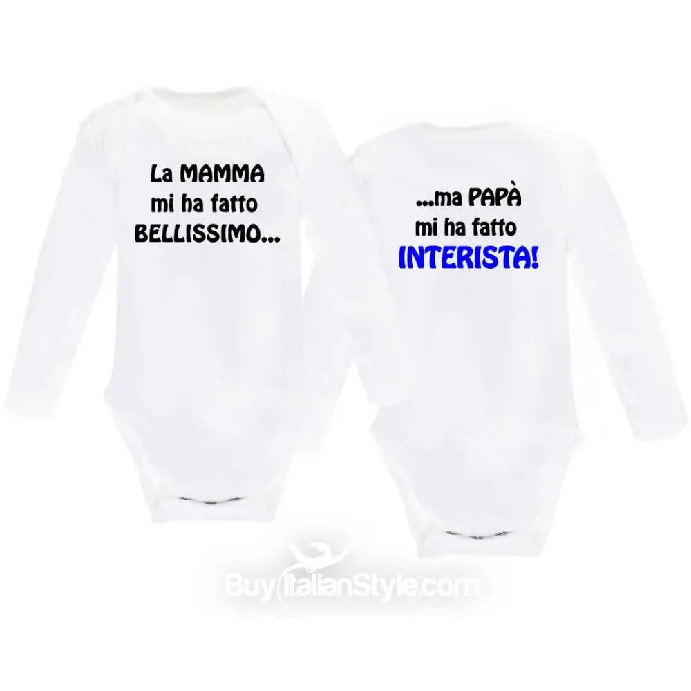 Body Neonato Personalizzabile Festa Del Papà - Bodino Cotone 'Sono Il Tuo Gol Più Bello' Regalo Papà