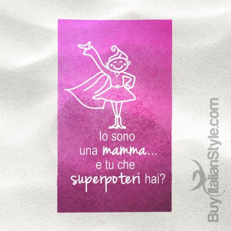 Beach towel "I’M A MUM WHAT IS YOUR SUPERPOWER?"