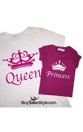 T-shirt bimba mezza manica  princess