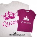 T-shirt bimba mezza manica  princess