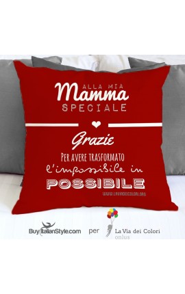 Federa cuscino "grazie mamma "