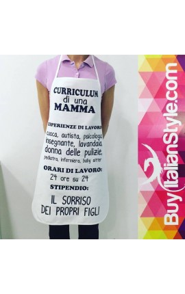 idea regalo festa della mamma grembiule curriculum di una mamma