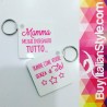Portachiave personalizzabile con dedica