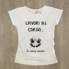 T-shirt premaman manica corta "Lavori in corso...in dolce attesa"