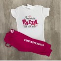 T-shirt bimba mezza manica  "innamorata pazza di papà"