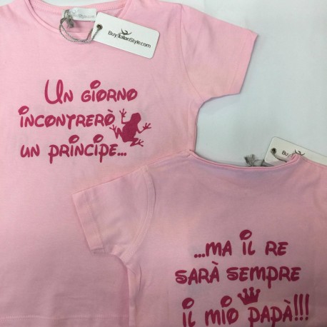 t-shirt con dedica festa del papà