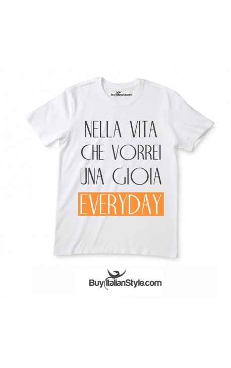 mai una gioia maglietta