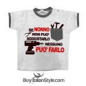 T-shirt con taschino "Se nonno non può aggiustarlo"