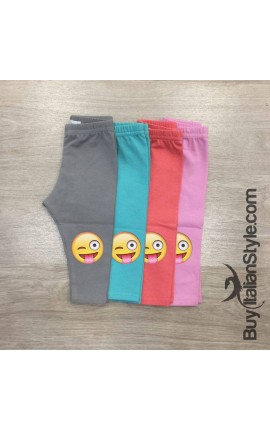 Leggings bimba estivi "Emoticon"