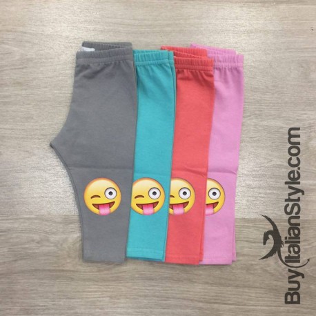 Leggings bimba estivi "Emoticon"