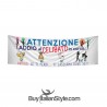 Striscione addio al celibato